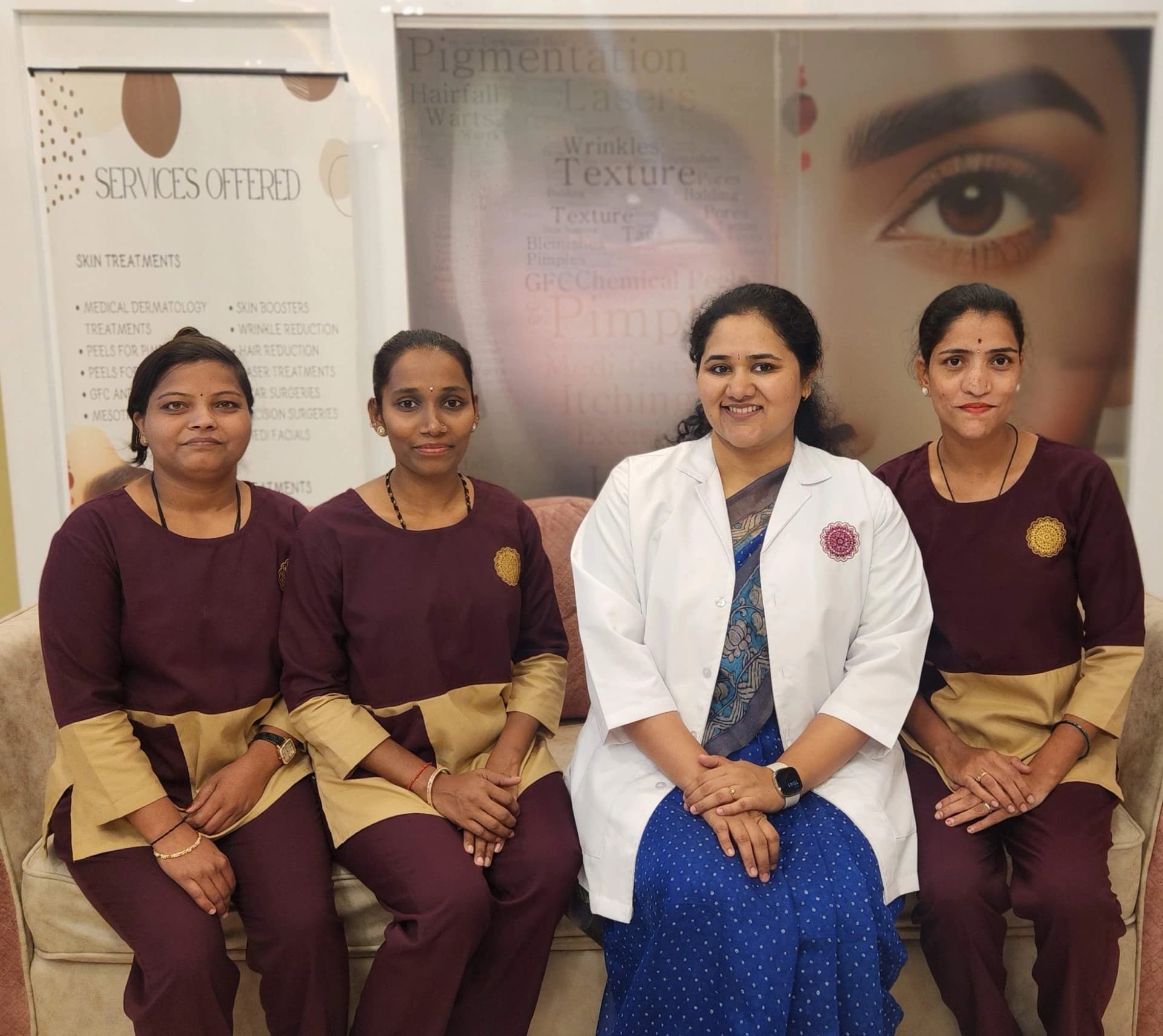Chief Dermatologist with Team